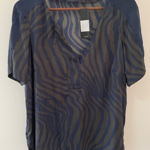 Blouse trend col - v, imprimé