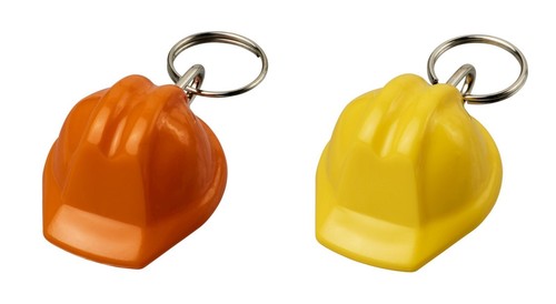 Porte clé casque - casque, chantier