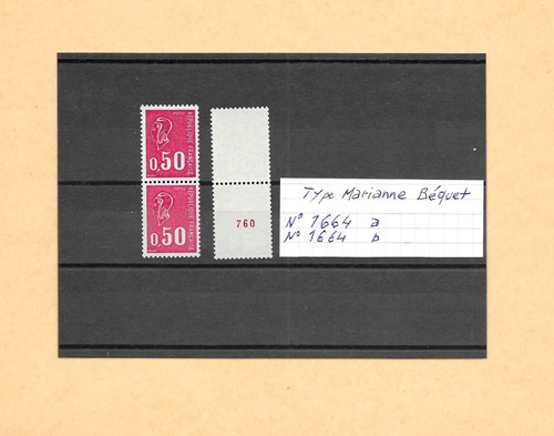 France neuf 1664a et - n°1664a, b