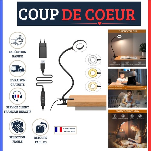 Lampe bureau pince - lampe,