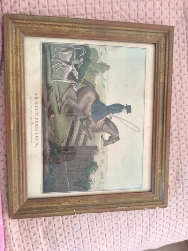 Tableau ancien saut - "le,