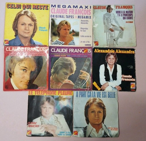 Lot vinyles 45t claude - lot,