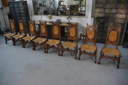 Chaises chêne rustique - 8,