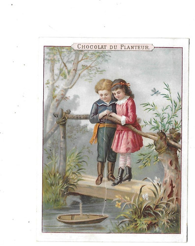 Ancien chromo publicitaire - ancien,