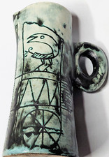 Pichet  vase vintage en céramique française par Jacques Blin (circa 1950s)