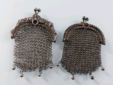 2 PORTE MONNAIE ARGENT PORTES