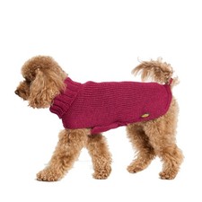 Pull En Laine Pour Chien - Rouge Rubis - 55 Cm Pull Pour Chien