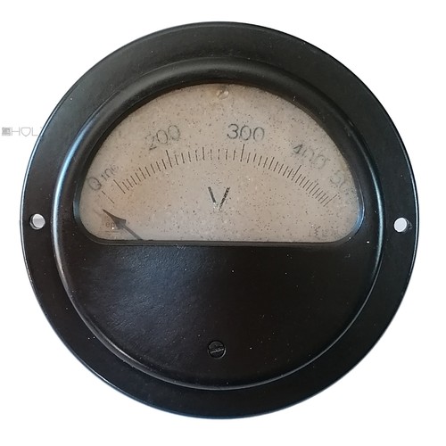 Grand voltmètre ancien - grand, mid