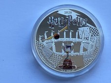 2020 SAMOA DOLLAR EN ARGENT PLATE HARRY POTTER ~ QUIDDITCH