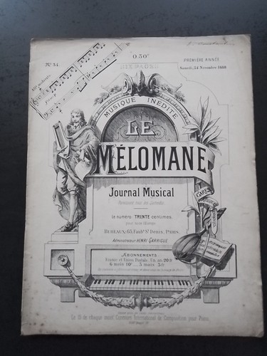Partition ancienne piano - partition,