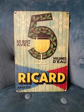 Plaque métal Ricard 20x30cm