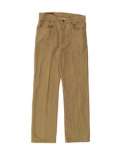 MARLBORO CLASSICS Mens Straight Casual Trousers W32 L31 Beige Cotton CE03