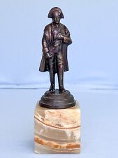 Antique France Emperor Napoleon Bonaparte Metal Statue Waterloo Battle War