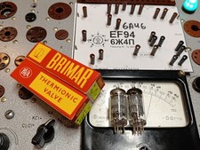 PAIRE Matched NOS 6AU6 Brimar
