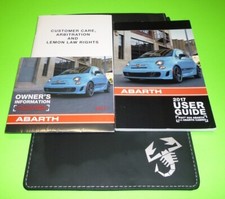 2017 FIAT 500 ABARTH USER GUIDE OWNERS MANUAL SET 17 CABRIO COUPE +CASE