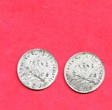 LOT DE 2 PIECES SEMEUSE EN