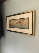 Henri Gervese Reconnaissance Lithograph French Signed Hand Colored Rare Print