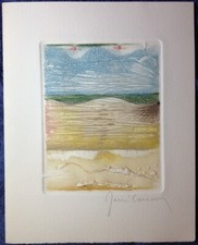 Renè Carcan acquaforte originale eau-forte etching, 1978