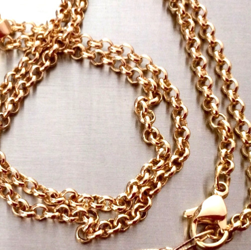 Plaqué carats collier - 18, carats-collier