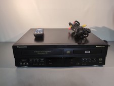 Panasonic PV-D4744S DVD/VHS Combo Double Feature Player Bundle Tested(Video)