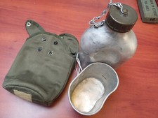 Antique 1981 Military Water Bottle Complete with Cover and Quarter Stove