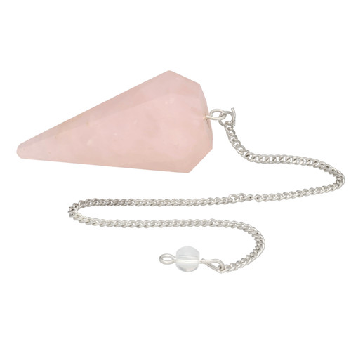 Pendule quartz rose taillé - pendule,