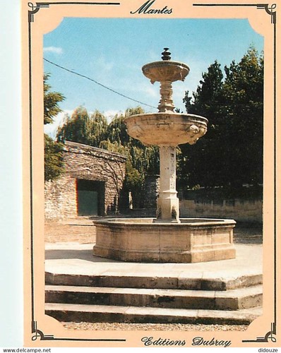 Carte postale mantes la - postale,