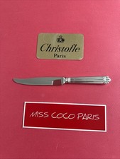 COUTEAU ENTREMETS ARIA 19,5CM CHRISTOFLE   TRÈS BEL ÉTAT METAL ARGENT VOIR LAME;