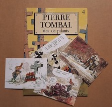 PIERRE TOMBAL tome 4 Des os pilants EO avec 4 cartes postales Hardy Cauvin