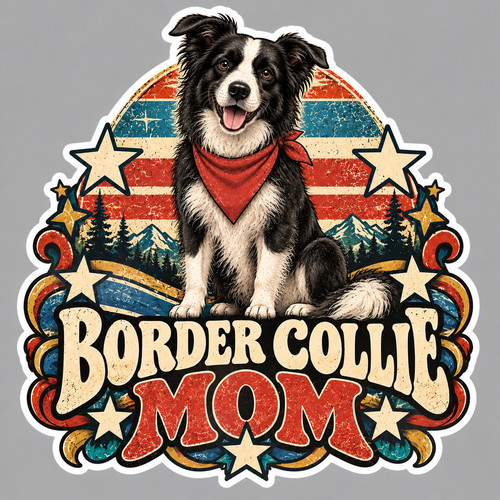 Border collie sticker vinyl - collie,