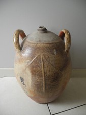 large antique sandstone jar pottery decoration antique stoneware jar 19th art