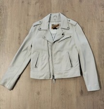 perfecto schott vintage Blanc