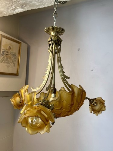 Lustre coquillage forme de - lustre, en