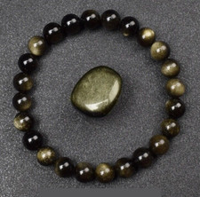 Bracelet de perles Obsidienne