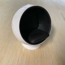 1:12 Scale Ball Chair, Miniature Mid Century Modern Egg Chair, Dollhouse Chair.