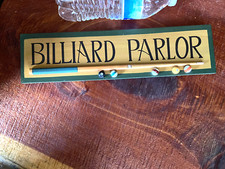 Billards Hall Pool & Snooker 3D Wood Wall Art Vintage