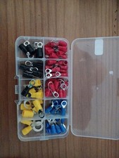 102 Pièces Cosses a Sertir Electriques à Anneau Yeux, Connecteur de Câble Electr