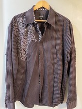 Parc 81 European Formal Floral Button Down Collar Shirt 2XL