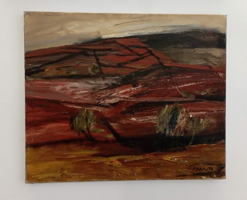 Franta huile sur toile - franta, /