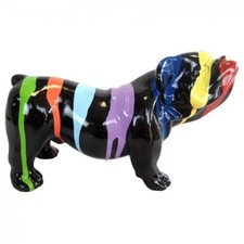 Statue en résine bouledogue