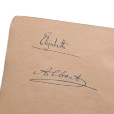 Queen Mother Elizabeth Albert King George VI Signed Aviatrix Jean Batten Royalty