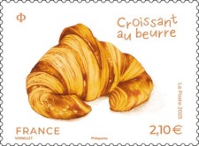 France 2025 French bakery BUTTER CROISSANT pastry flour breakfast 1v mnh