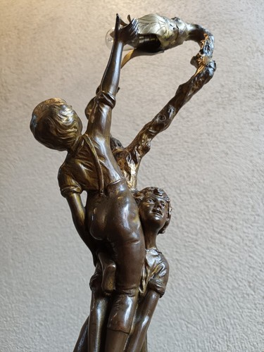 Lampe bronze art nouveau
