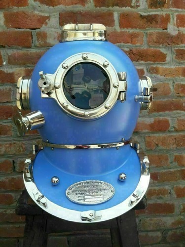 Casque plongée bleu - casque, style