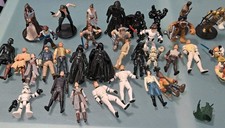 Over 30 HASBRO + DISNEY STAR WARS FIGURINES INCLUDING DARTH VADER + MORE READ 