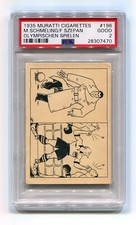1935 Muratti Olympischen Spielen 196 Max Schmeling Fritz Szepan PSA 2 Boxing HOF