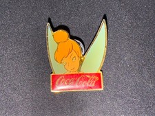 (V14) PINS BADGE ENAMEL COCA-COLA WALT DISNEY WORLD 15TH TINKERBELL BELL