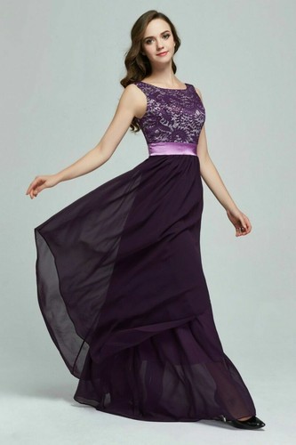 Robe longue chiffon - chiffon, en