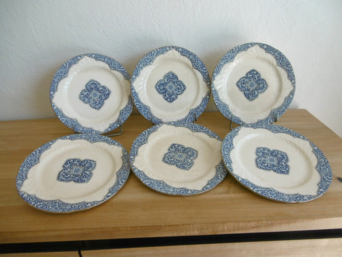 Six assiettes dessert - assiettes,