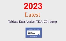 Tableau Certified Data Analyst TDA-C01 dump GUARANTEED (1 month update)